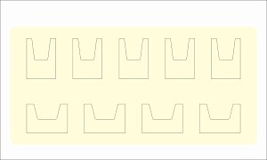 Стенд 2000х1200, 5 вертикальных объемных карманов А4, 4 горизонтальных объемных кармана А4 (Пластик ПВХ 4 мм, пластиковый профиль)